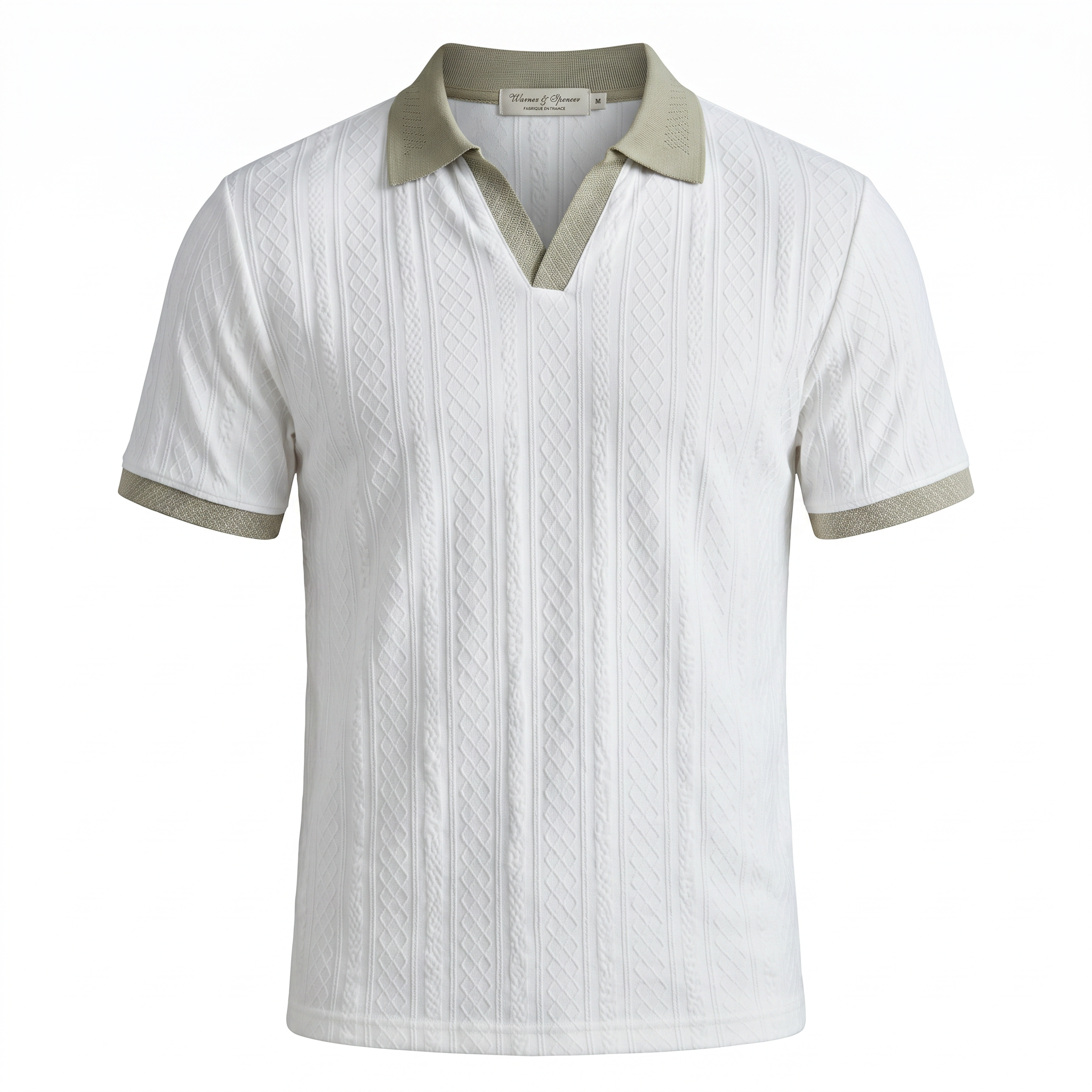 Apricot Striped Polo Shirt